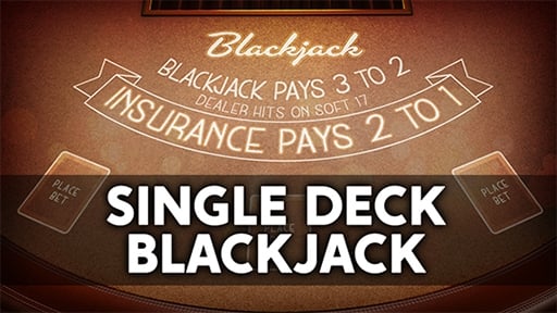 Play online Casino Single Deck Blackjack