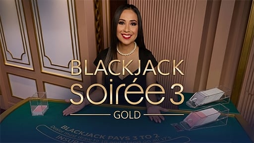 Play online Casino Blackjack Soiree Gold 3